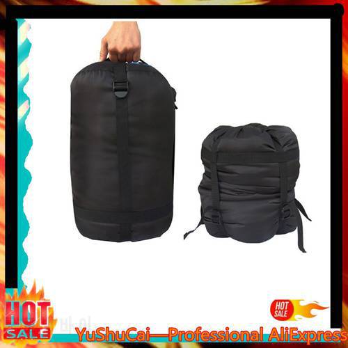 Waterproof Compression Stuff Sack Bag Camping Sleeping Bag Storage Package nylon black super light 1pc storage package