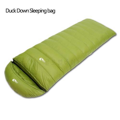White Duck Down Outdoor Camping Sleeping Bag Suitable for Adult Winter Keep Warm 5 Color 4 Kinds of Thickness