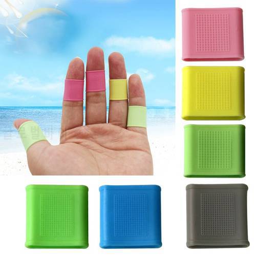 Finger Sleeves Silicone Finger Tubes for Preventing Bruised, Practising Golf, Basketball, Rugby, Tennis, Badminton GXMF