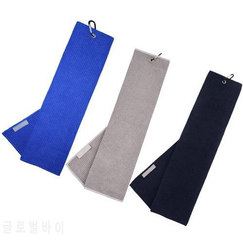 Sweat-absorbent Wiping Cloth Cleans Club Microfiber Golf Towel High Water Absorption Cleaning Towels With Carabiner Hook