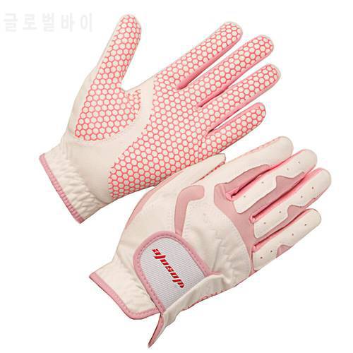 Golf glove 1pair Women&39s Ladies Super fiber cloth Non-Slip Soft Breathable Wear-Resistant sport glove