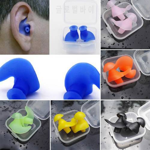 2x Durable Waterproof Ear Plugs Swimming Silicone Earplugs Diving Adult Ear Protector Water Sports Swimming Anti-noise Accessory