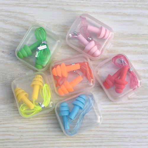 Colorful Comfort Rope Pool Accessories Ear Plugs Noise Reduction Hearing Protection Swimming Ears Protector