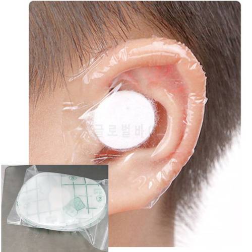 20/60pcs Plastic Waterproof Ear Protector Swimming Cover Caps Salon Hairdressing Dye Shield Protection Shower Cap Tool