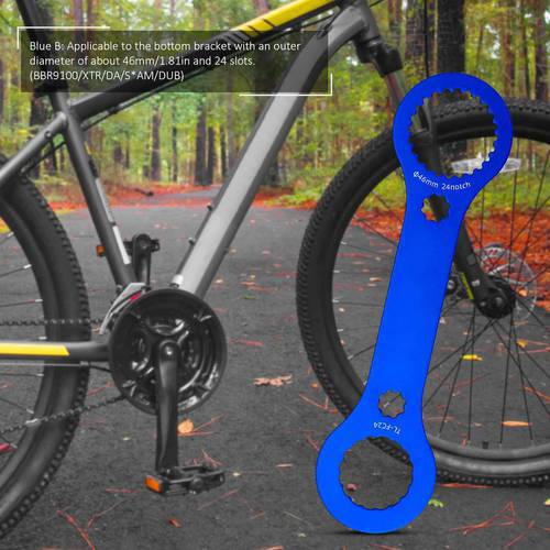 Precision Wire Cutting Bicycle Wrench Aluminum Alloy Integrated Crankset BB Repair Removal Tool Light Frosted Polishing Spanner
