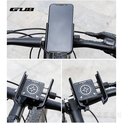 GUB P40 Aluminum Alloy Bicycle Mobile Phone Holder Bike Motorcycle Electric Vehicle Handlebar Bracke Outdoor Cycling Accessories