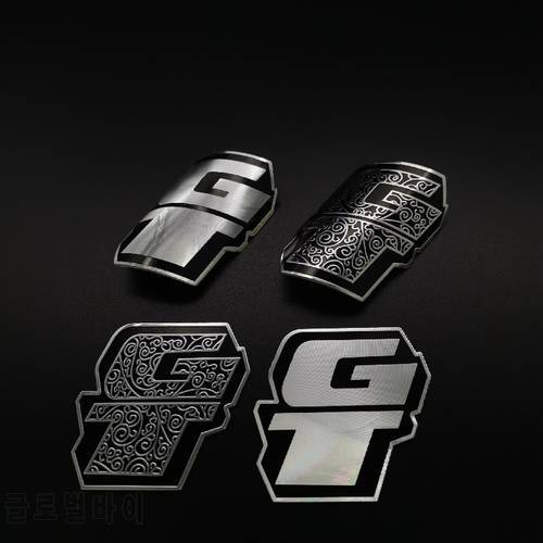 GT vintage classic Bike Head Badge Aluminum Decals Stickers For MTB BMX Folding Bicycle Frame Cycling Accessories emblem