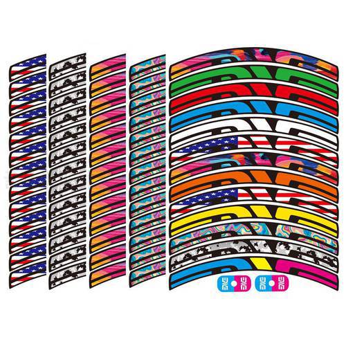 Bicycle Rim Stickers width 20mm MTB Wheel Set Decal 26 27.5 29 700C Generic Bike Accessories