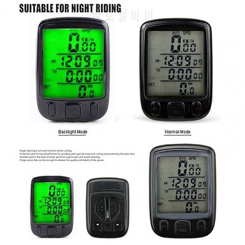 Bike Computer Cycling Computers Bicycle Speedometer LCD Odometer Waterproof Backlight Cycling Stopwatch Riding Accessories Tool