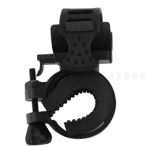 Hot Adjustable 360 Degree Rotatable Bike LED Cycling Grip Mount Bike Clamp Clip Bicycle Flashlight LED Torch Light Lamp Holder