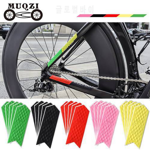 MUQZI 5PCS Bike Frame Protector Scratch-Resistant Sticker Chain Guard MTB Chainstay Protector Road Folding Bicycle Accessories