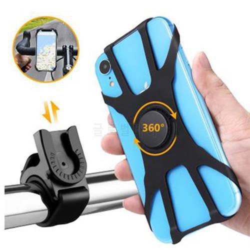 Motorcycle Phone Holder Removable Silicone Bike Rack Steering Wheel Phone Mount Handlebar Велосипед Moto Bicycle Accessories