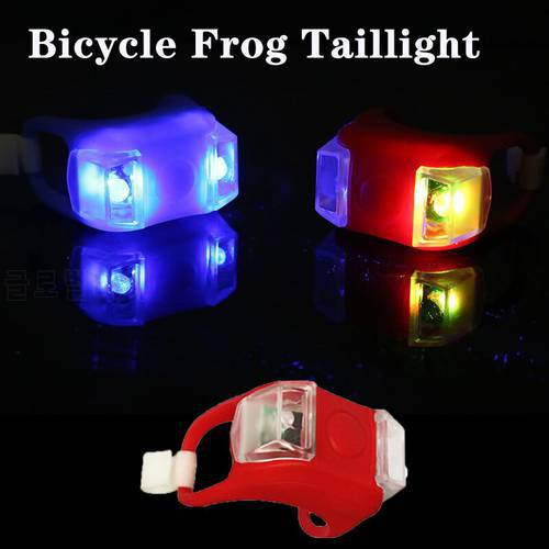 LED Silicone Bike Front Rear Light Waterproof Bicycle Frog Taillight Night Cycling Safety Warning Lamps Bicycle Accessories