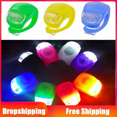 Bike Bicycle Silicone Head Front Rear Wheel Light Bike LED Lights MTB Cycling Waterproof Safety Lamp Bicycle Accessories