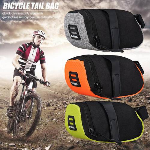 Bike Nylon Waterproof Storage Saddle Bag Seat Cycling Tail Rear Pouch Bag Saddle Bolsa Bicicleta Accessories 6 Color Bicycle Bag