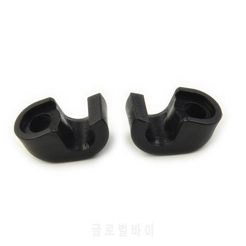 Lightweight New Practical Replacement Durable Cycling Brake Guide Buckle Black 2pcs Bicycle Fork Brake Housing