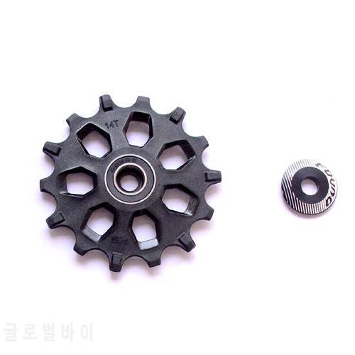 FOVNO 12T 14T 16T Bicycle Rear Derailleur Pulley Wide Narrow Tooth Guide Wheel Support 7-12 Speed MTB Road Bike Parts