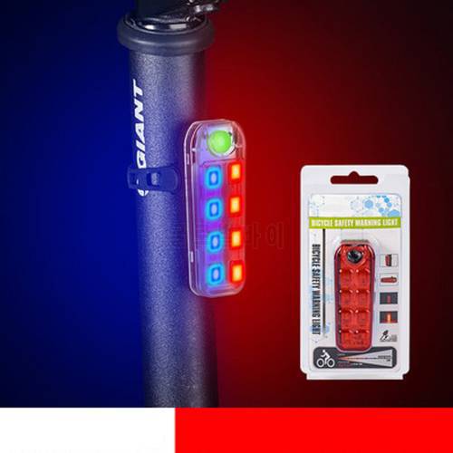 WasaFire Bike Tail Light Ultra Bright USB Rechargeable LED Bicycle Rear Light 5 Light Mode with Red & Blue Cycling Accessories