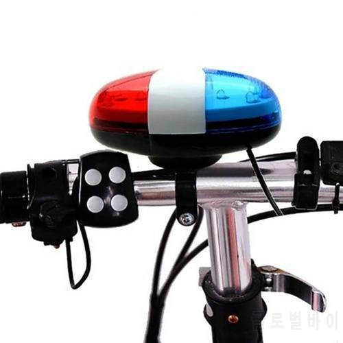 6LED 4 Tone Warning Siren Light Electronic Cycling Bicycle Bike Bell Horn Alarm Bicycle Bell Bicycle Accessories