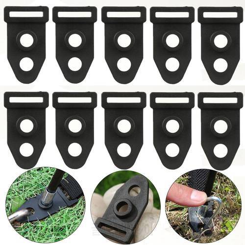 10/20pcs New Hiking Accessories Double Eyes Tool Wind Rope Buckle Outdoor Camping Traveling Tent Feet Clamp Tent Clip