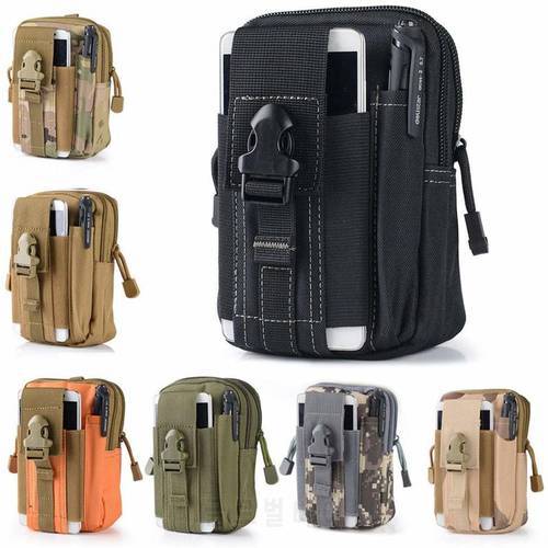 Outdoor Tactical Molle EDC Utility Pouch Gadget Belt Waist Bag Military Pack Running Pouch Travel Camping Bags Outdoor Tool