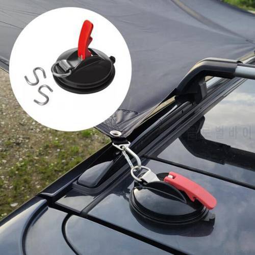 Outdoor Camping Rope Powerful Suction Cup Car Tent Canopy Hook Luggage Strap Fixer Pet Vacuum Suction Cup