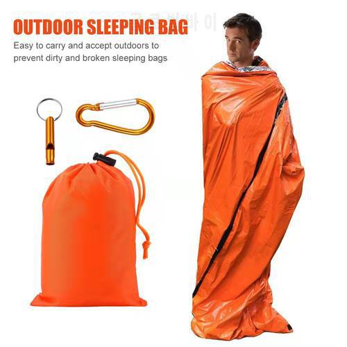 Waterproof Lightweight Thermal Emergency Sleeping Bag Survival Blanket for Camping, Hiking, Outdoor, Activities