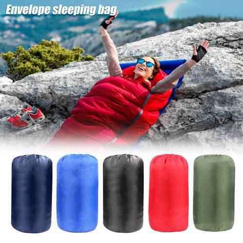Ultralight Outdoor Sleeping Bag 4 Season Warm Envelope Backpacking Hooded Sleeping Bags for Outdoor Camping Hiking