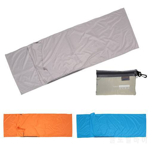 TOMSHOO 70*210CM Outdoor Travel Camping Hiking Polyester Pongee Healthy Sleeping Bag Liner with Pillowcase Portable Sleeping Bag