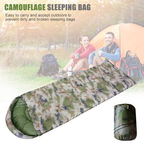 Hot Sale Sleeping Bags Multi-function Travel Outdoor Camping Envelope Sleeping Bags Printing Portable Zip Sleeping Bag