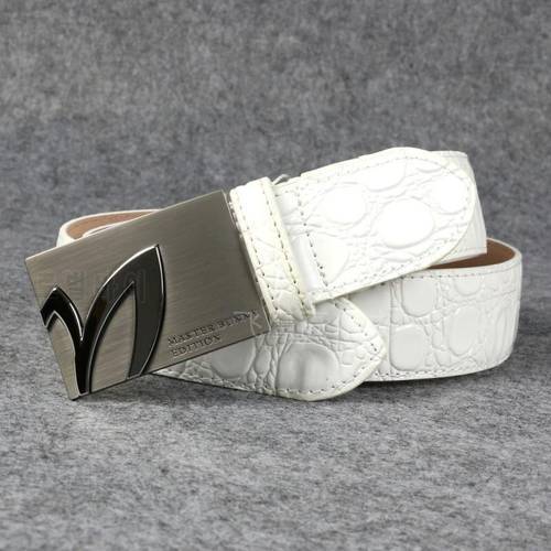 Rabbit Golf Belt Men and Women&39s Trendy Business Leisure Versatile Belt Leather White Black Golf Belt