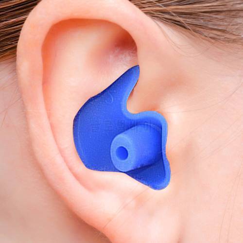1 Pair Durable Earplugs Environmental Silicone Soft Ear Plugs Waterproof Dust-Proof Earplugs Water Sports Swimming Accessories