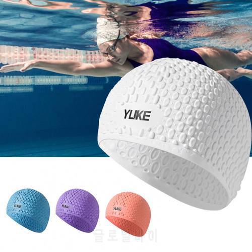 Comfortable Eco-friendly Concave and Convex Pattern Practical Adults Diving Hat for Ladies Swimming Hat Swim Pool Cap