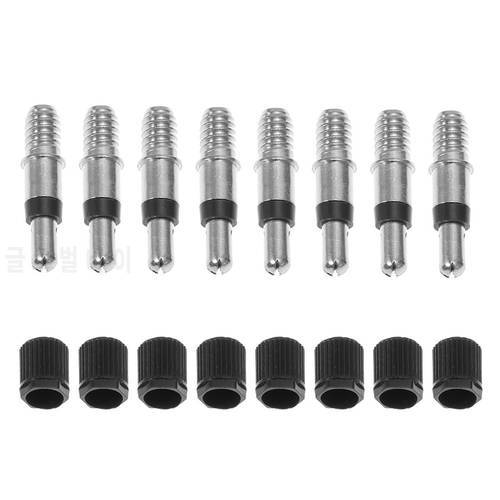 Dunlop Woods Valve Cores Convenient Replace Bicycle Accessories with Caps for Bike Bicycle Inner Tube Pack of 8