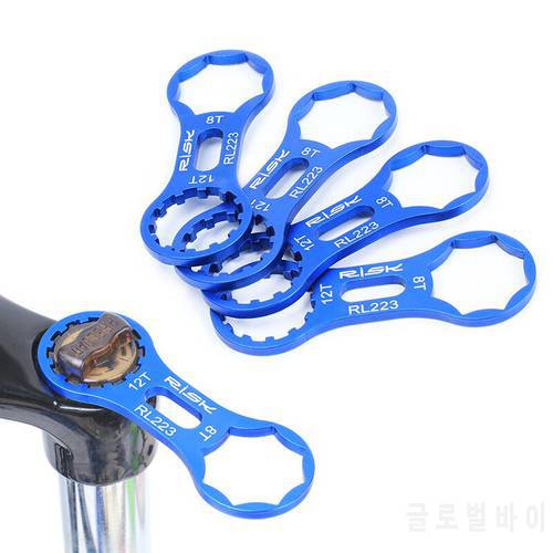 Risk MTB Bike Fork Shoulder Wrench Bicycle Front Fork Repair Tools For Suntour XCR XCT XCM RST 8/12T Front Fork Removal Tool