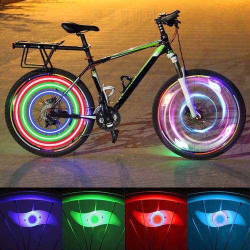 Bike Wheel Spokes Light 3 Lighting Mode MTB LED Night Ride Waterproof Safety Warning Light Bicycle Colorful Lamp With Battery