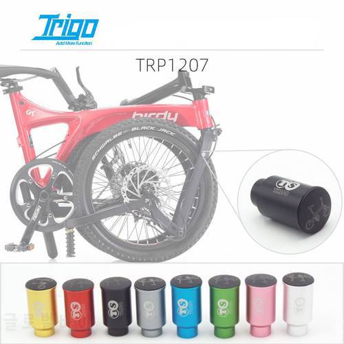 TRIGO TRP1207 Folding Bike Front Fork Quick Release Light Holder CNC Aluminium Alloy For Birdy 11.3g Bicycle Parts