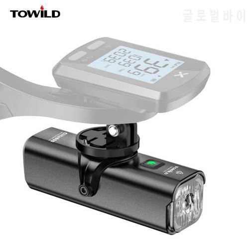 TOWILD 600LM Bike Light Front Lamp USB Rechargeable LED 18650 2000mAh Bicycle Light IPX6 Waterproof Headlight Bike Accessories