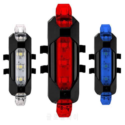 USB Rechargeable Bike Light LED Strobe Lamp Bicycle Taillight MTB Road Bike Accessories Waterproof Cycling Safety Warning Light