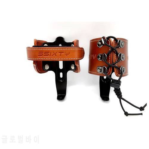 Bike Accessories Genuine Leather Water Bottle Cage Holder for Brompton Bicycle