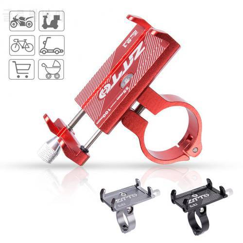 Anti-slip Phone Holder For Bike Aluminum Alloy Soporte Movil Moto Adjustable Motorcycle Cellphone Holder Bicycle Accessories