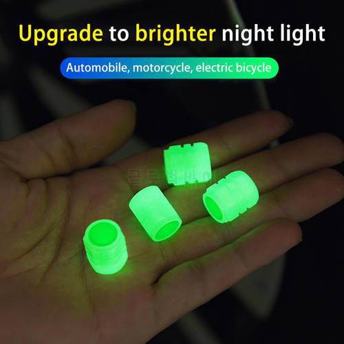 Bicycle Light Motorcycle Valve Light Car Tire Luminous Cap Electric Vehicle Cover Luminous Night Safety Warning MTB Accessories