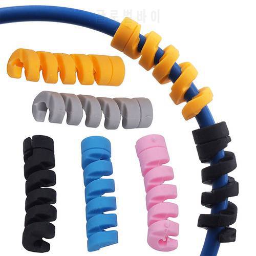 5pcs Bicycle Brake Line Protector Anti-Friction Housing Frame Protective Wrap Guard Tubes Bicycle Brake Line Protector