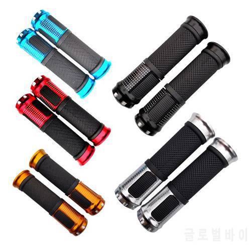 Bicycle Grips MTB Rubber Handlebar Grips Anti-skid BMX Grips Ultraight Cycling Bike Sleeve Parts Accessories Black Gold Red Blue