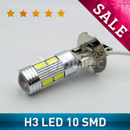 SALE 1PC H3 10 SMD 10SMD Bright Car Auto Fog Light Bulb Lamp DC12V GLOWTEC
