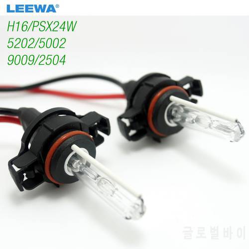LEEWA 2pcs 12V 35W H16/PSX24W/5202/5002/9009/2504 Xenon Lamp Bulb CA3953