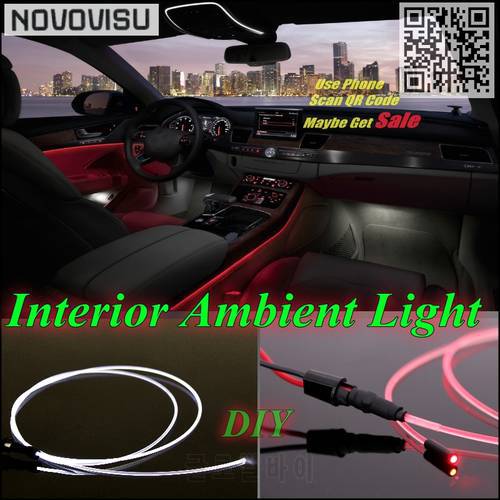 NOVOVISU For Volvo V40 P1 2012~2015 Car Interior Ambient Light Panel illumination For Car Inside Tuning Cool Light Optic Fiber
