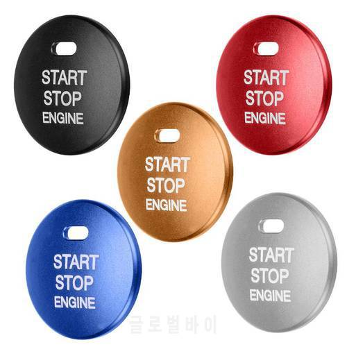 Aluminum Car Engine Start Stop Push Button Switch Replace Cover Trim Cap Sticker for Mazda 3 Axela CX-3 CX-4 CX-5 Styling Tools