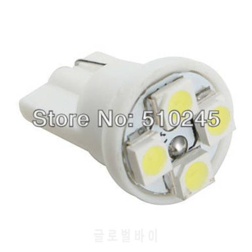 100X Car Auto LED T10 194 W5W 4 led smd 3528 Wedge LED Light Bulb Lamp 4SMD White blue yellow green red free shipping