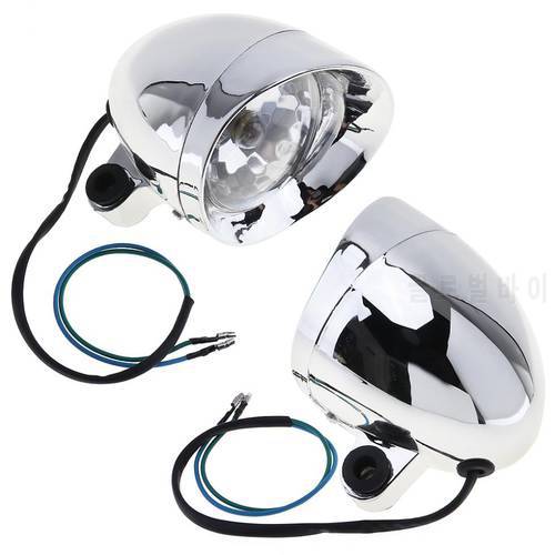 10/30/60W Motorcycle LED Headlight Universal Motorbike Retro Bullet Fog Light Auxiliary Spotlight Lamp for Motorcycles Truck